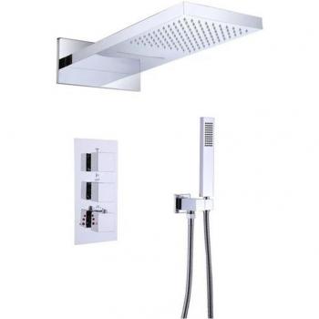 Encastrée Colonne de Douche avec Mitigeur SILLA – Ensemble Mécanique – Chrome – BR2280