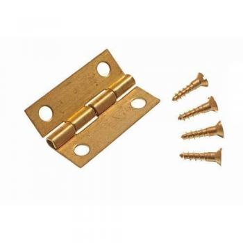 5mm Mini Hinges for Jewelry Boxes with Pins in Brass (50 pairs)