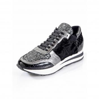 Damen Glitzer-Sneaker 42 von Alba Moda