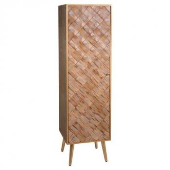 WANDERLUST DECO Armario de madera marrón 40,5x37x139,5