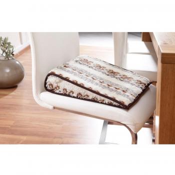 Erwin Müller Keilkissen „Nordlicht“ – Braun, 45 × 25 cm, 350 g, 70 % Baumwolle + 30 % Polyester