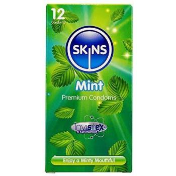 Thin and Extra Lubricated Mint Flavored Skins Condoms