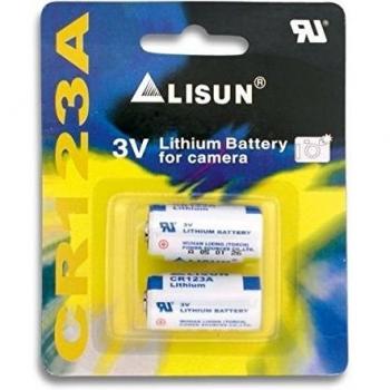 Lisun CR‑123A 3 V, Bateria Dupla de Lítio – Código 90012
