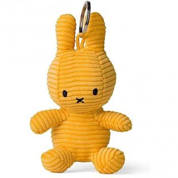 Porte-clé Miffy en velour cotele jaune Bon Ton Toys