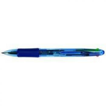 Q-Connect Retractable Ballpoint Pen 4 Colour (Pack of 10) Ref KF01938