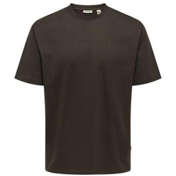 Only & Sons Fred Lichaamskleding Relax T-Shirt Noos 22022532 Mulch