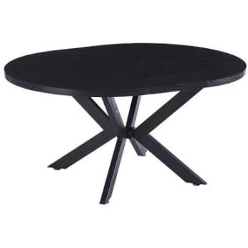 Set Mesa Circular Extendible con Patrón Estelar – 6 Sillas Crema