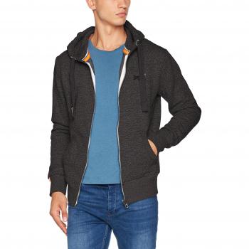 Suéter de Hombre, Superdry M20002APF5, Negro (Low Light Black Grit)