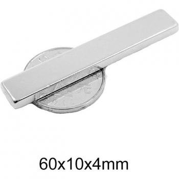 Hoja de Imán de Neodimio 60x10 mm x 4 mm