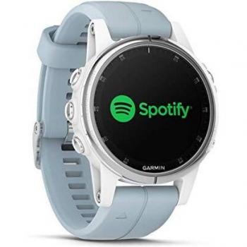 Garmin Fenix 5S Plus Compact GPS Sport Watch – White/Seafoam