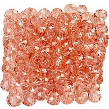 Perles décoratives rose 3 x 4 mm