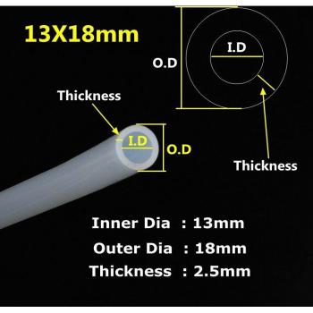 Tube transparent en caoutchouc pour jardin et aquariums 1 mètre 12mm ~ 38mm