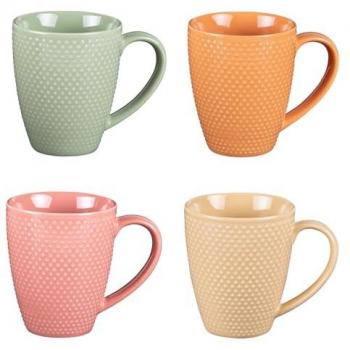 Coffret de 4 mugs Sunrise en porcelaine multicolore