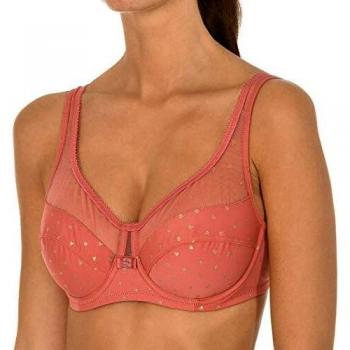 Soutien-Gorge avec Armatures Dim Generous Édition Limitée Femme Multicolore Imprimé Rose Plumetis Doré 80A