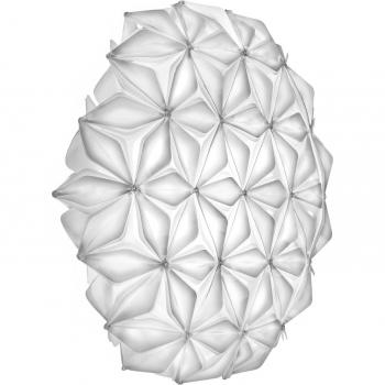 Cúpula luminosa Slamp La Vie L, 71 cm, color blanco