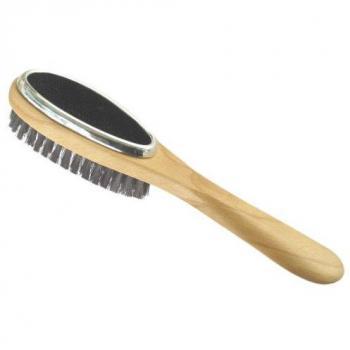 H & L Russel 27 cm Beech Cloth Brush – Triple Bristle Design (Black)