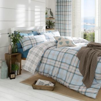 Set copripiumino Catherine Lansfield Kelso Duckegg per letto singolo