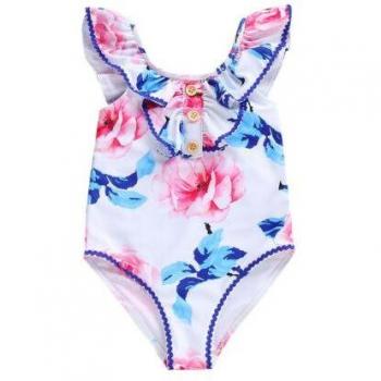 Fröhlicher Blumen-Badeanzug für Babys