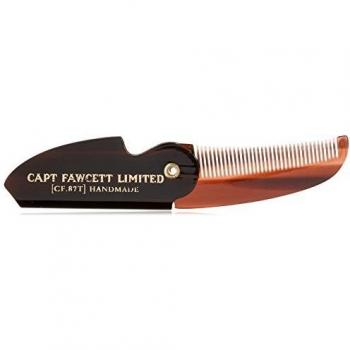 Captain Fawcett Schnurrbartkamm 87T (Brown) – Einzelpack