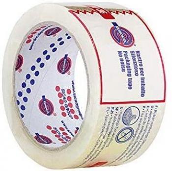 Nastro da Imballo Eurocel PP36 con Srotolamento silenzioso Trasparente 50 mm x 66 m Confezione Singola