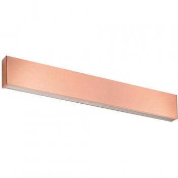 Kupfer LED‑Wandleuchte Box W2 mit 2×14 W, 3490 lm