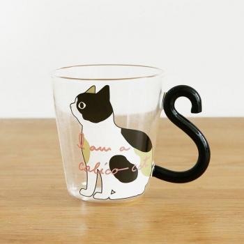 Vaso elegante de cristal para zumo y leche