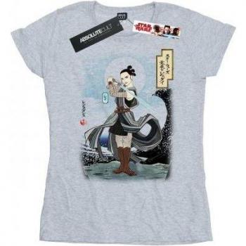T-shirt grigia Star Wars The Last Jedi Rey per donne