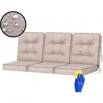 Coussin d’Assise Jardin Bjird – Beige, 3×50 cm, Flexible