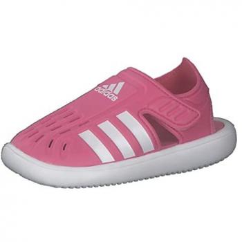 Adidas, unisex, sandali + ciabatte, sandali da bagno estivi a punta chiusa per bambini, rosa, (34)