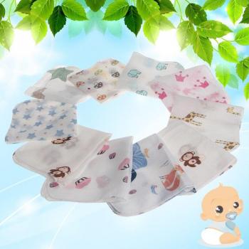 10pcs Two-Layer Baby Towels 28*28cm