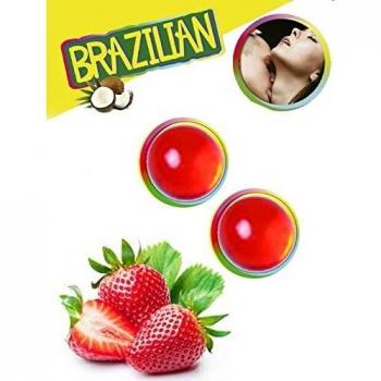 Secret Play Brazilian 2 Balls Strawberry Oil 8 g