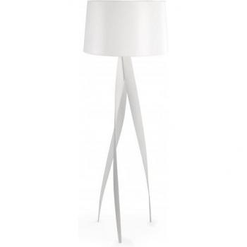 Lampadaire Medusa 166 cm, aluminium blanc et PVC