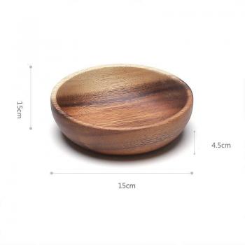Round Wooden Food Serving Tray