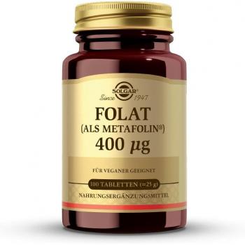 Solgar Folat Metafolin 400 mg Tabletten – 200 Stück