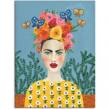 Leinwandbild „Frida‑Kopfschmuck I“ – Artland – 1 Stück, 90×120 cm