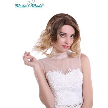 Peluca Corto Ondas Afro Ombre