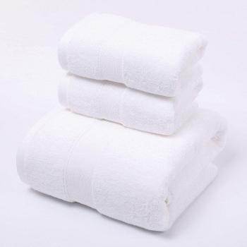 Luxury Cotton Bath Towels with Microfiber Hair Towel 70x140cm/35x75cm
