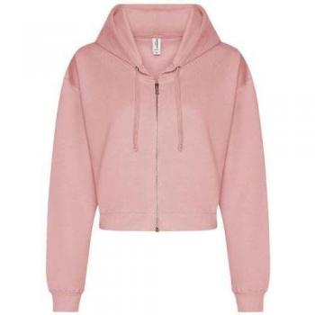 Awdis PC4279 Women's Black Cropped Hoodie