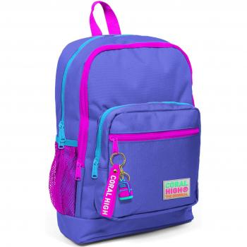 Coral High Kids Lavendel Rosa Schul-Tasche mit vier Fächern 23703