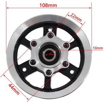 Moyeu de roue fendue 200x50 pour roues de 8 pouces