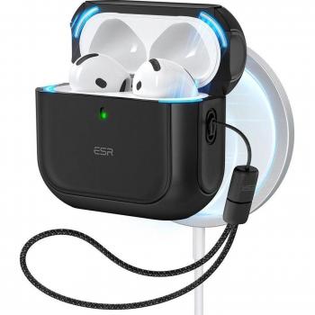 Cocoon ESR pour AirPods 4 – Protection halo, Noir