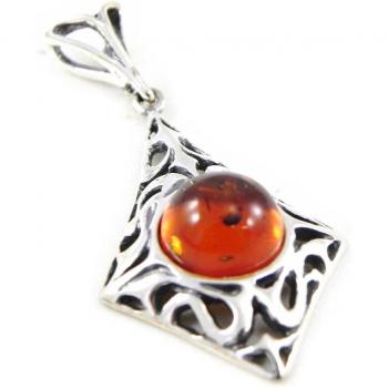 MacBeth Lumineux – Pendentif en Argentin et Ambre