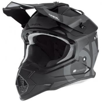 Casque de motocross Oneal 2Series Slick 2023 Noir Gris taille 2XL