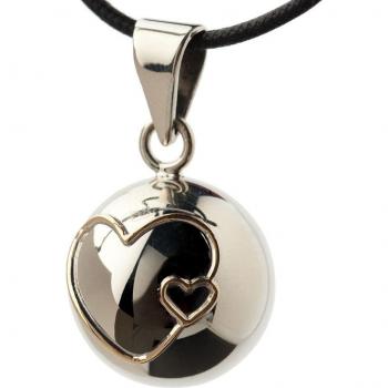 Hochet Bola Double Coeur
