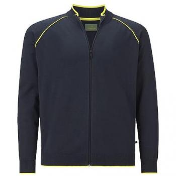 Dunkelblaue Herren Strickjacke Duke Glennson von Charles Colby in Größe XXXL