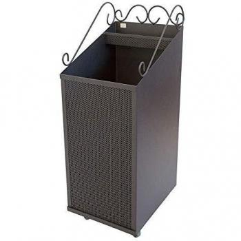 Carrello porta legna e pellet in ferro battuto