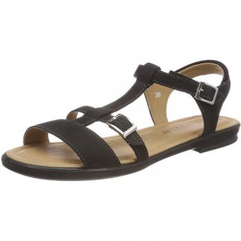 RICOSTA Mädchen Riemchensandalen KALJA, Weite: Mittel (WMS), schwarz, 38 EU