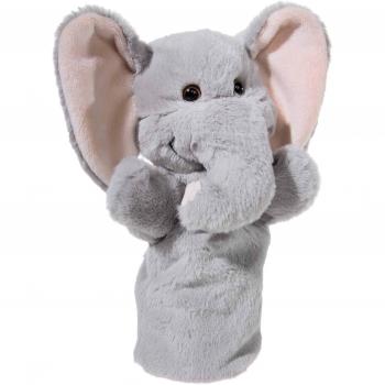 Handspielpuppe Elefant grau