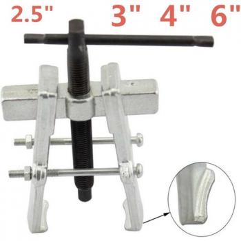 Carbon Steel Two‑Jaw Spiral Gear Puller – 2.5”–6″ (65–150 mm) Bearing Armature Forge