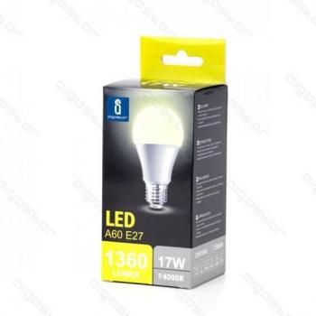 Lampadina LED A5 A60 17W 1360 Lumen E27 Luce Naturale